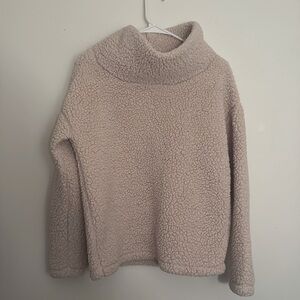 A new day fluffy light pink sweater size small.